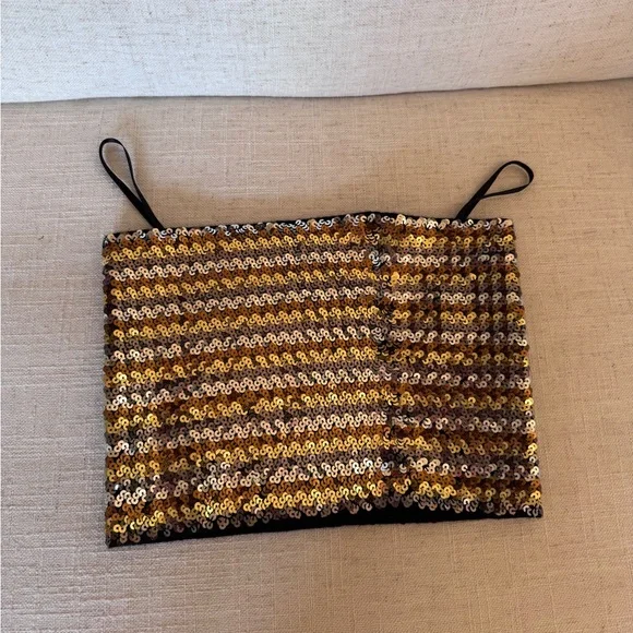 Michael Kors Women’s‎ Merino Wool Strapless Crop Top Size XS - Picture 3 of 4